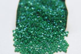 13/0 Charlotte true Cut Beads Patina Opal Green Aurore Boreale 52240 5/10/20/50/250/500 Grams native beads supply, embroidery