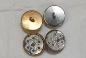 12/14mm Round Vintage Swarovski Stud Buttons Crystal Button Beads & Jewelry Supplies for Jewelry Making