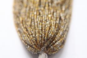 11/0 Hanks Charlotte Cut Beads Patina Transparent Light Topaz Silver 1/5/25/50/100 Hanks PREMIUM SEED BEADS, Native Supplies