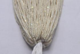 13/0 Hanks Charlotte Cut Beads Patina Chalk White Aurore Boreale 1/5/25/50/100 Hanks 1.6mm glass beads, jewelry supply, craft supply