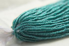 11/0 Czech Seed Bead Czech Seed Bead, Teal Green Luster 1/5/25/50/100 Full hanks Preciosa Ornella loose beads, mix beads, embroidery