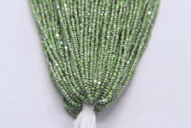 13/0 Hanks Charlotte Cut Beads Patina Opaque Light Green Silver 1/5/25/50/100 Hanks 1.6mm glass beads, jewelry supply, craft supply
