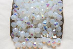 5mm Precisoa White Opal Aurore Boreale Faceted Round Beads 6/12/36/172/44/288/720 Pieces