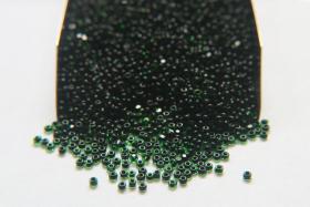 11/0 True cuts Charlotte Beads Green Jet Lined 10/20/50/250/500 Grams PREMIUM SEED BEADS, Native Supply