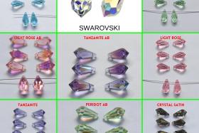 15X7.5 Swarovski Pendants Crystal 6000 Teardrop drop Pendant (10 Colors) 2/6/12/36/72/144 Pieces jewelry making, charms, wedding decorations