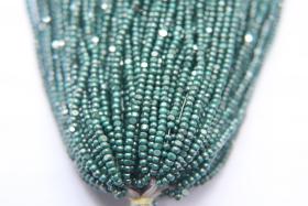 11/0 Hanks Charlotte Cut Beads Ionized Opaque Aqua Green 1/5/25/50/100 Hanks PREMIUM SEED BEADS, Native Supplies