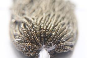 11/0 Hanks Charlotte Cut Beads Ionized Opaque Yellow 1/5/25/50/100 Hanks PREMIUM SEED BEADS, Native Supplies