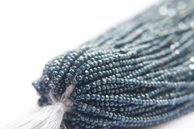 11/0 Hanks Charlotte Cut Beads Ionized Opaque Slate Blue 1/5/25/50/100 Hanks PREMIUM SEED BEADS, Native Supplies