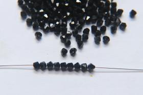 4mm Side hole Jet Black Swarovski Bicone 12/36/72/144/432/720 Pieces (280) Jewelry making beads, embroidery materials, crystal black