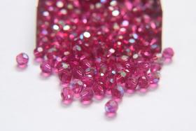 5mm Swarovski Elements Article 5000 Fuchsia Aurore Boreale Faceted Round Beads 6/12/36/172/44/288/720 Pieces