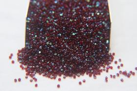 13/0 Charlotte Cut Beads Patina Transparent Garnet Aurore Boreale 5/10/20/50/250/500 Grams PREMIUM MATERIALS