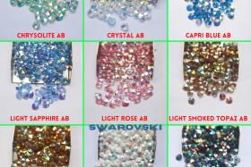 6mm SWAROVSKI 6428 Rivoli Crystal Pendant Beads in (13 Colors) 2/4/24/72/144 Pieces PREMIUM Materials, Crystal findings