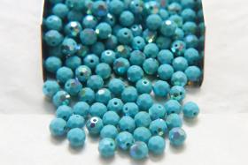 5mm Precisoa Turquoise Aurore Boreale Faceted Round Beads 6/12/36/172/44/288/720 Pieces