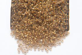 11/0 Charlotte Cut Beads Crystal Matt Bronze Lined 10/20/50/250/500 Grams embroidery materials, jewelry making, native vintage beads
