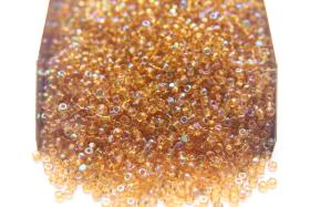 11/0 Charlotte Cut Beads Patina Light Topaz Transparent Aurore Boreale 10/20/50/250/500 Grams PREMIUM MATERIALS