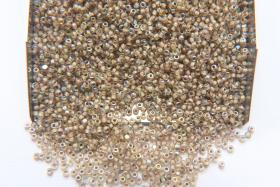 13/0 Patina Cream Lined Aurore Boreale Charlotte true Cut Beads 10/20/50/250/500 Grams PREMIUM SEED BEADS, Rare Beads