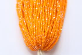 11/0 Hanks Charlotte true Cut Beads Patina Opaque Light Orange Aurore Boreale  1/5/25/50/100 Hanks PREMIUM SEED Beads, NATIVE supplies