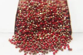 11/0 Charlotte Cut Beads Patina Opaque Red Coral Bronze Gold 10/20/50/250/500 Grams PREMIUM MATERIALS