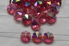 10mm SWAROVSKI SWAROVSKI 5110 - Daisy vintage Swarovski crystal bead in Light Rose AB 2/4/24/72/144 Pieces Premium Supply