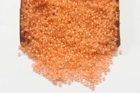 13/0 Charlotte Cut Beads Crystal Matt Light Peach Lined 5/10/20/50/250/500 Grams embroidery materials, jewelry making, Native vintage beads