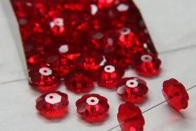 12mm Swarovski Margarita Light Siam Sew-on Stone (3700) Unfoiled 2/4/12 Pieces PREMIUM Materials