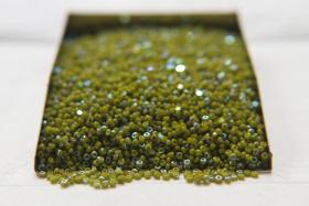 13/0 Charlotte Cut Beads Patina Opaque Olivine Aurore Boreale 5/10/20/50/250/500 Grams craft supplies, jewelry making, embroidery materials