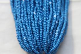 11/0 Hanks Charlotte Cut Beads 63080 Opaque Deep Turquoise Blue 1/5/25/50/100 Hanks 2.0mm indian beads, glass beads, NATIVE supply