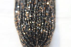 11/0 Hanks Charlotte true Cut Beads Patina Jet Black Bronze Gold 1/5/25/50/100 Hanks PREMIUM SEED Beads, NATIVE supplies