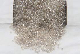 13/0 Charlotte Cut Beads Crystal Silver Lined 5/10/20/50/250/500 craft supplies, jewelry making, embroidery materials, vintage