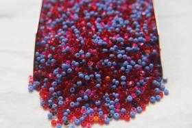 11/0 Charlotte Cut Beads Larkspur Mixes 10/20/50/250/500 Grams (10 Grams 1300 Pieces) embroidery materials, jewelry making, vintage beads