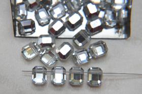 6x8mm 5105 - rare rectangular Crystal Comet Argent Swarovski crystal bead 6/24/72/144/288 Pieces vintage findings, Premium Materials