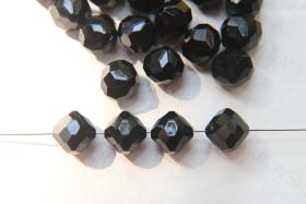 10mm Vintage Swarovski crystal beads, Jet faceted article 5309, 2/6/12/36/72/144 Pieces Vintage findings