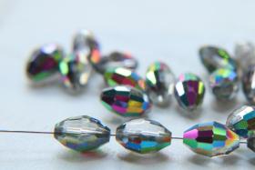5200 Vintage 12x8 mm Swarovski crystal bead oval shape Crystal Vitrail Medium 2/12/36 Pieces, fancy beads decorations, wedding