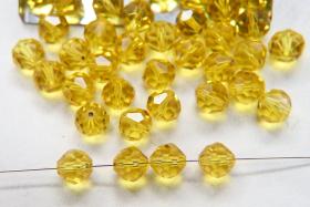 8mm Vintage Swarovski crystal beads, Light Topaz clear faceted article 5309 6/12/36/72/144 Pieces PREMIUM MATERIALS