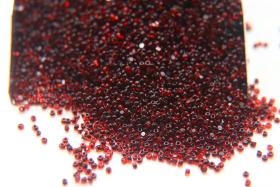 13/0 Charlotte Cut Beads Light Red Jet Lined Crystal 5/10/20/50/250/500 Grams craft supplies, jewelry making, embroidery materials, vintage