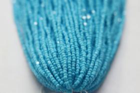 13/0 Hanks Charlotte Cut Beads 63020 Opaque Turquoise 1/5/25/50/100 Hanks 1.6mm glass beads, jewelry supply, findings, craft supply, rare