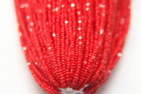 13/0 Hanks Charlotte Cut Beads 93190 Opaque Red Coral 1/5/25/50/100 Hanks 1.6mm glass beads, jewelry supply, findings, craft supply, rare