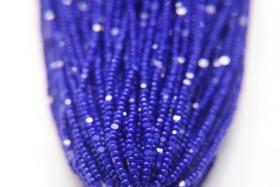 13/0 Hanks Charlotte Cut Beads 33060 Opaque Royal Blue 1/5/25/50/100 Hanks 1.6mm glass beads, jewelry supply, findings, craft supply, rare