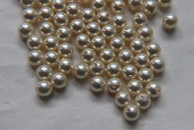 Swarovski® Vintage Crystal Cream Pearl 6mm Round (Half Drilled) 10/20/50/250/500 Pieces Jewelry making beads
