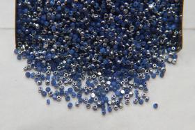 13/0 Charlotte true Cut Beads Patina Premium Medium Sapphire Opal Silver 5/10/20/50/250/500 Grams PREMIUM SEED BEADS, Rare Beads