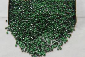 13/0 Charlotte Cut Beads Patina Opaque Light Green Gunmetal 5/10/20/50/250/500 Grams glass beads, jewelry supply, findings, craft supply