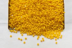 13/0 Charlotte Cut Beads 1.6 MM 83130 Dark Yellow Opaque 5/10/20/50/250/500 Grams craft supplies, jewelry making, embroidery materials