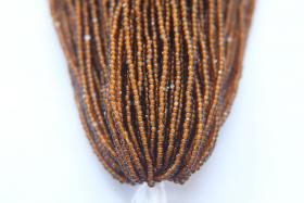 13/0 Hanks Charlotte Cut Beads Smoked Topaz White Lined 1/5/25/50/100 Hanks jewellery rare glass beads, jewelry supply, findings