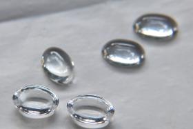 Swarovski 16x11 mm Vintage Crystal Flat Back Oval Cabochon Cabs in Crystal unfoiled 2/6 Pieces