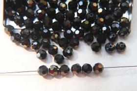 5mm Vintage Swarovski Elements Article 5000 Jet Nut Faceted Round Beads 6/12/36/172/44/288/720 Pieces