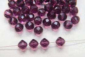 8mm Vintage Swarovski crystal beads, Amethyst clear faceted article 5309 6/12/36/72/144 Pieces PREMIUM MATERIALS