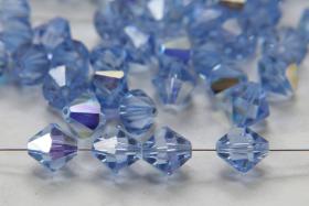 10MM Light Sapphire AB (211) Vintage Swarovski Bicone Beads 12/36/72/144/288 Pieces Haute couture embellishments, premium beads, vintage