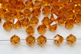 7mm Topaz Bicone beads Cuts 12/36/72/144/288 Pieces (203) Premium Materials