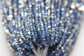 11/0 Hanks Charlotte Cut Beads Patina Premium Medium Sapphire Opal Silver 1/5/25/50/100 Hanks PREMIUM SEED BEADS, Native Supplies