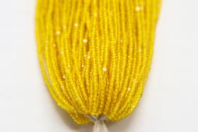 11/0 Hanks Charlotte Cut Beads 80010 Yellow Transparent 1/5/25/50/100 Hanks 2.0mm glass beads, jewelry supply, findings, craft supply